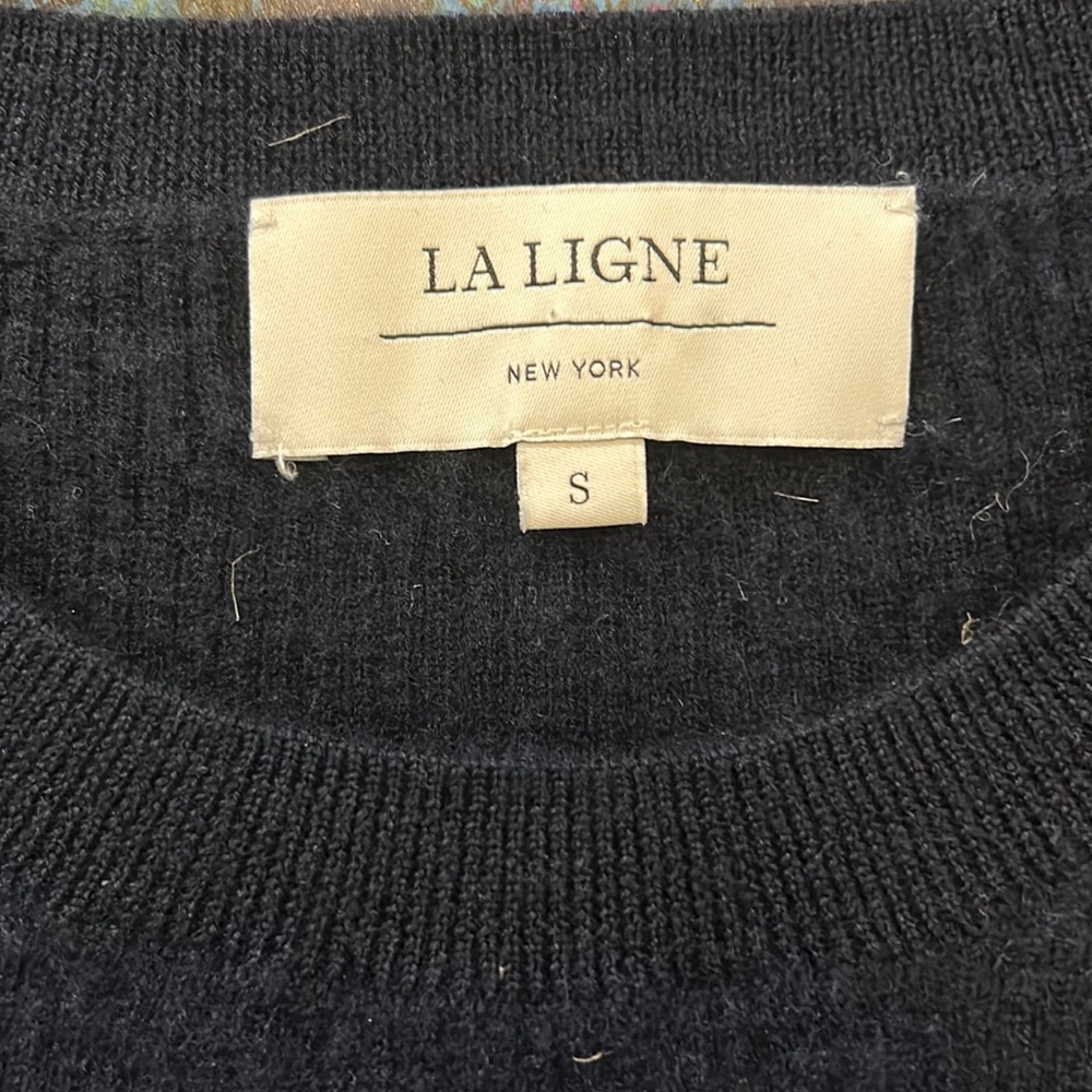 LA LINGE navy cashmere sweater